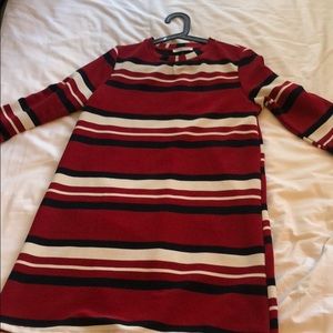 Zara striped mini dress